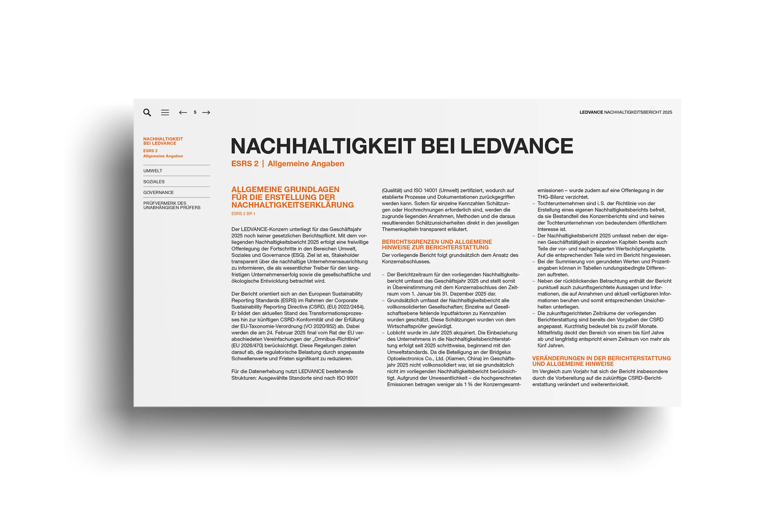 NB26_LEDVANCE_Nachhaltigkeitsbericht-2025_Inhalt-2